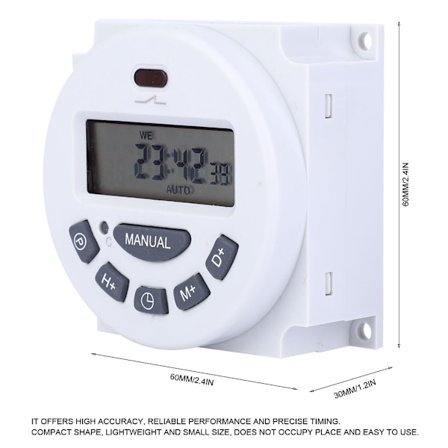 L701 Mini LCD-display Digital Timer Tidsstyringskontakt (220V)_tfrf