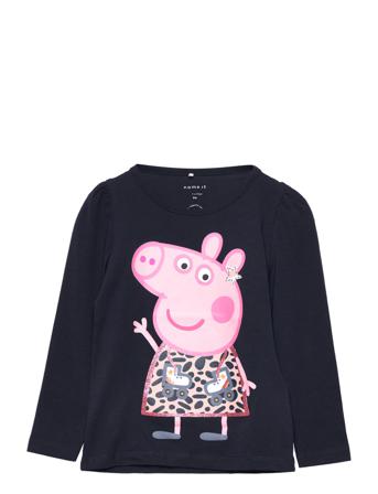 Nmfjimina Peppapig Ls Top Pep T-shirts Long-sleeved T-shirts Navy Name It