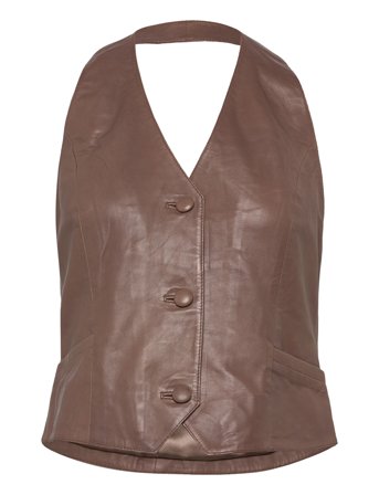 DEPECHE | Kimmidep Leather Vest | 34