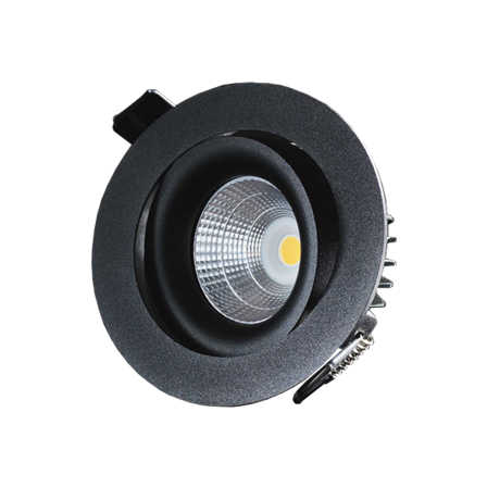 Designlight P-1602527B Downlight-valaisin 7W, musta, Valaistus