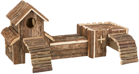 Trixie - Natural Living Frida Tunnelsystem brun 47 x 22 x 15 cm - Smådyr - Hus & Burinteriør - Kaninhus og smådyrhus - ZOO.no