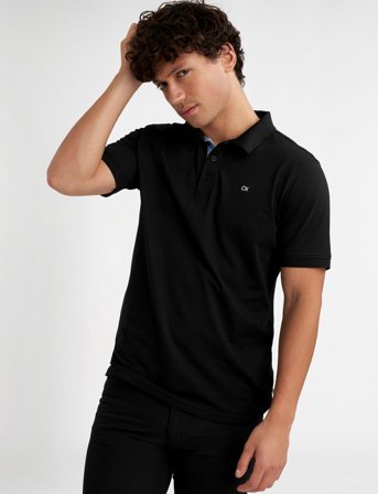 Calvin Klein Golf Quad Polo - Black - XL