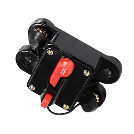 50Amp -100Amp Strømbryter Reset Sikringsholder Bil Båt Sikringsholder Vanntett 12-24V Ny 60A