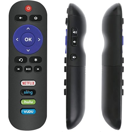 RC280 Fjärrkontrollersättning passar för TCL Roku TV & JVC R