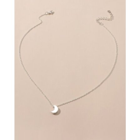 Silvermåne HALSKEDJA! NY!