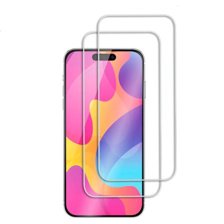 2-Pack - iPhone 15 Pro Max skærmbeskytter i hærdet glas