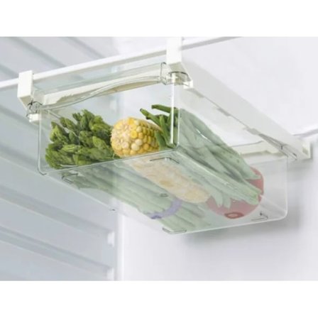 Kylförvaringslåda för kök, livsmedelsklassad frys, fräschhållande låda, hängande organiseringsverktyg, hyllställ