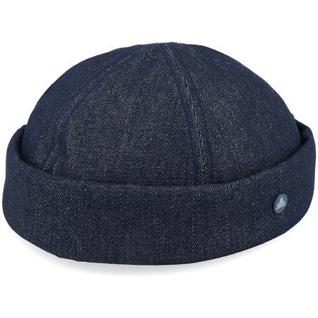 Lierys - Ble docker Beanie - Denim Hammaburg Blue Denim Docker @ Hatstore