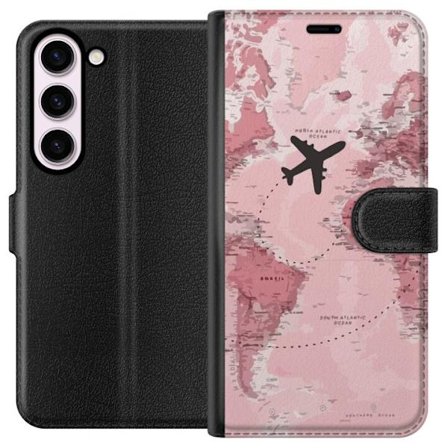 Yhteensopiva Lompakkokotelo Samsung Galaxy S23 Travel Map