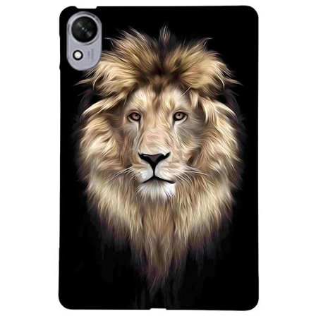 iPad Air 11 (2024) Flexibelt fodral med mönster och tryck Slimmat skyddsfodral för surfplatta - Lejon