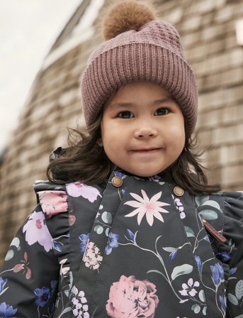 En Fant Baby Snowsuit W. Frills - Multi/patterned - 86