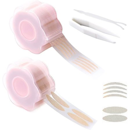 1200 stk. øyelokkteip, usynlige dobbelte øyelokk-løft strips, umiddelbare øyelokk-klistremerker, selvklebende øyeteipfiber for hengende, tunge, ujevne