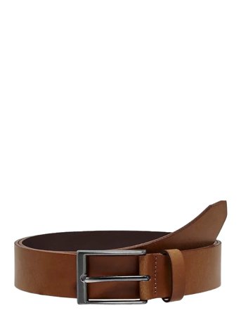 Onsbrad Medium Leather Belt Noos Brown ONLY & SONS