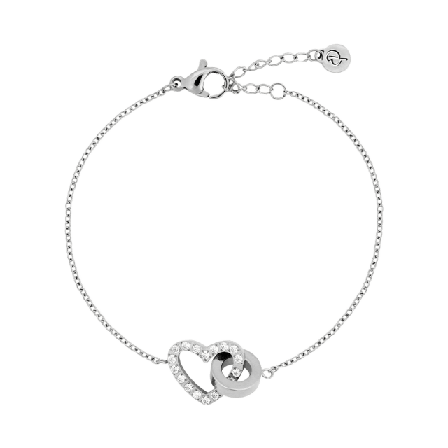 Edblad Eternal Heart Bracelet Steel Smycken & klockor Dam Grå ONESIZE