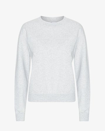 Women Classic Organic Crew - Snow Melange - Female - M