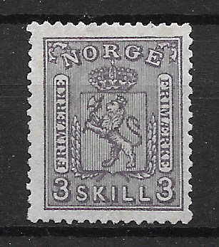 Norge 1867 - AFA 13 - ust/uden/lim