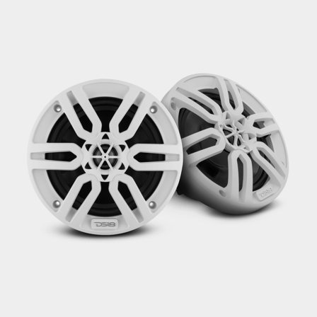 Marine coaxial speaker DS18 MP, 6.5", 180 W, white, for flush mounting, 2-pack