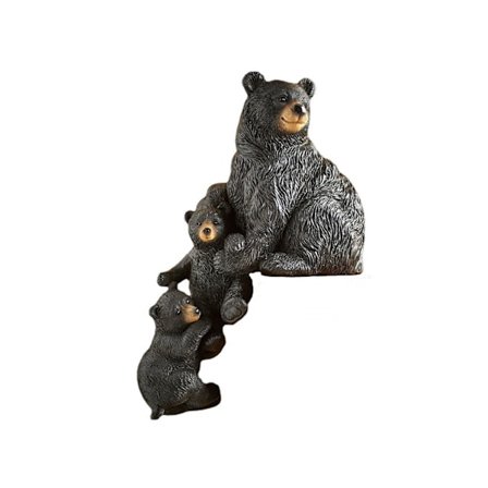 1 julgransdekoration i resin, isbjörnsstaty, jul inomhus