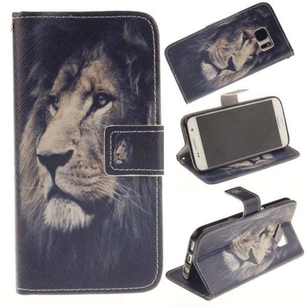 Plånboksfodral Samsung Galaxy S7 – Lejon