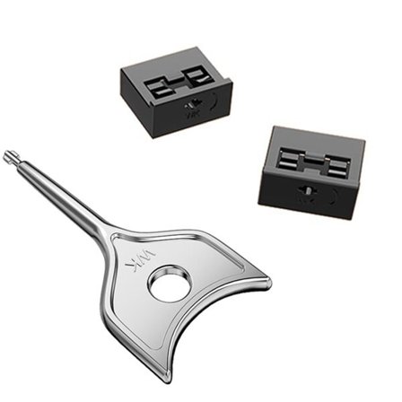 Lås til USB-stik - 2 låse med 1 nøgle