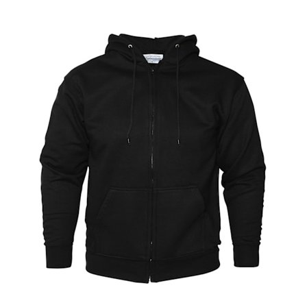Absolute Apparel Mens Zip Thru Hood M Svart