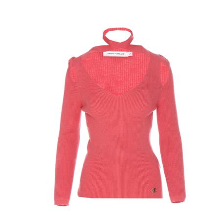 Simona Corsellini Knitwear , Rood , Dames , Maat: M Truien & Vesten