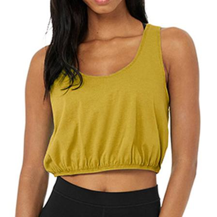 Ärmlös T-shirt För Träning Med Scoop-neck För Damer