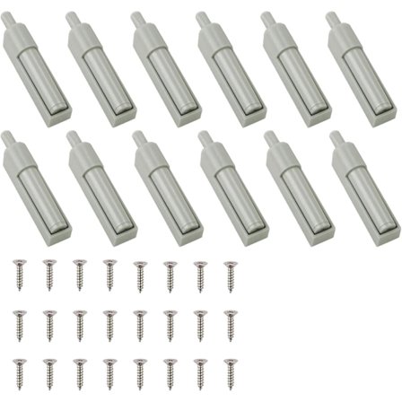 12 skapdør dempere med myk lukking, dempere for skuffkonvertering, antikollisjonsenheter for kjøkken- og kontormøbler, grå