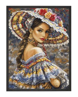 Broderikit Billede Kvinde - Luca-S