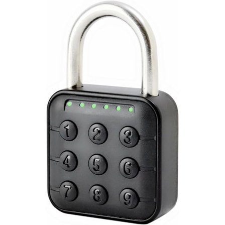 Nøglefrit kombinationslås, 6-cifret kodelås til udendørs brug, letanvendeligt hængelås med kode til fitnesscenter og skoleskabe, F