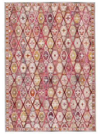 Vaskbart Lite Nenax Teppe - Rød/Rosa 100X160 Klassisk Stil