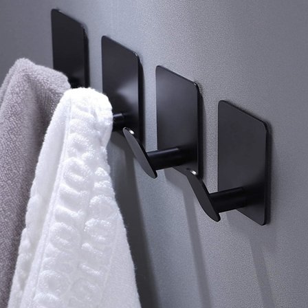 4 stk håndkleholder uten boring selvklebende krok krok selvklebende