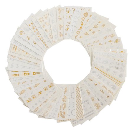 30 Ulike Stiler Negleklistremerker 3D Selvklebende Vannoverføringsklistremerker Design Blomster Dyr Blad Negleklistremerke for DIY Negledekorasjon