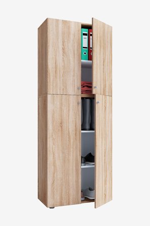 VCM - Skoskab Lona Xxl 5 rum - Beige - Hylder & opbevaring - Fra Homeroom