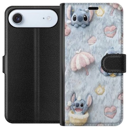 Yhteensopiva Lompakkokotelo Apple iPhone 17 Air Pisto kuvioita sydämillä, sateenvarjoilla ja pastellin värisellä pehmeällä taustalla