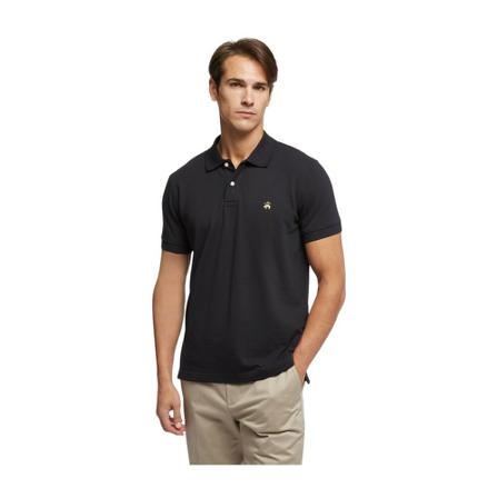 Brooks Brothers Slim-fit Short Sleeves Pique Polo Shirt Sort, Herre