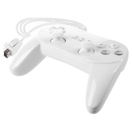 Kablet Spilcontroller til Nintendo Wii, Gaming Remote Pro med D-Pad og Face Buttons, Klassisk Spilcontroller med Skulderknapper og To