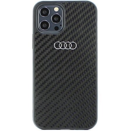 Audi iPhone 12/12 Pro Mobilskal Carbon Fiber - Svart