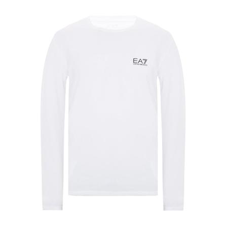 Emporio Armani EA7 Long sleeve T-shirt Hvid, Herre Langærmet