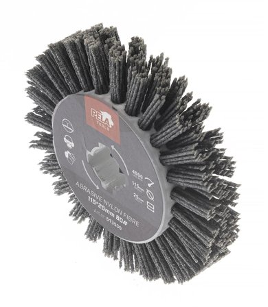 PELA 513530 Nylonfiberborste för PELA satineringsmaskin 509658 Ø115x25 mm, Övriga maskintillbehör