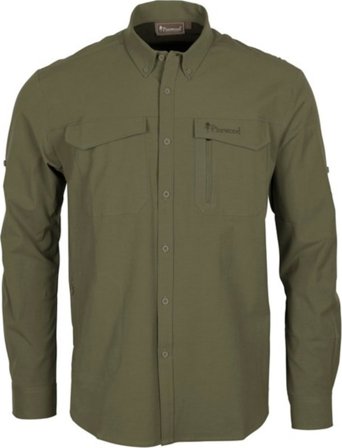 Pinewood Men ́s Everyday Travel L/S Shirt Men long-sleeved shirts Green XXL