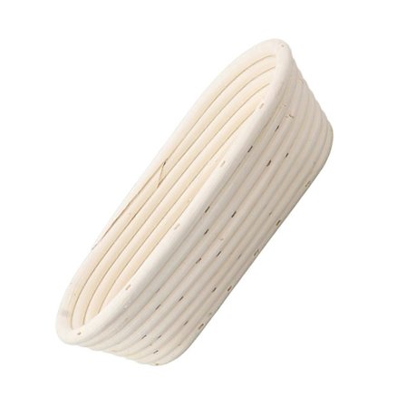Hevekurv, Oval Banneton for Deigheving, Naturlige Fermenteringskurver i Kurvflett, Inkluderer Klede, Deigskrape og Rengjøringsbørster, Enkel å