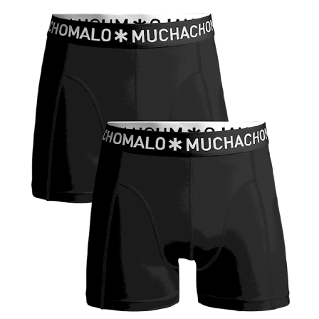 Muchachomalo Boxer Solid 2pk Black