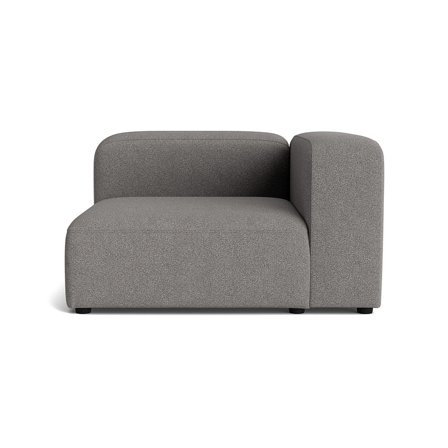 Milo chaiselong, højrevendt - Loop Grå - 130x130x72 - Sofa, chaiselong