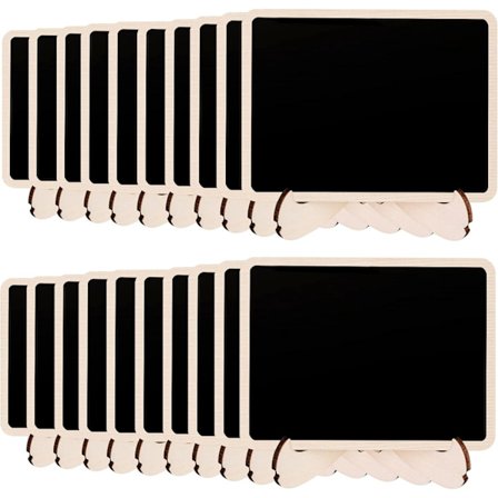 Pieni puinen liitutaulukyltti jalustalla, 20 kpl