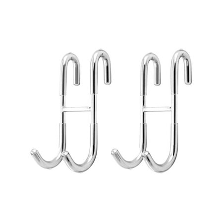 Duschkrok utan borrning Duschdörr för att hänga handdukar, Glasduschvägg, Handdukshållare och duschskrapa 2 st