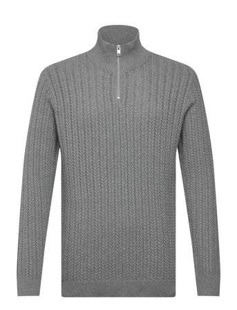 Lindbergh | Recycle Structure Knit 1/2 Ziprecycle Structure Knit 1/2 Zip | L