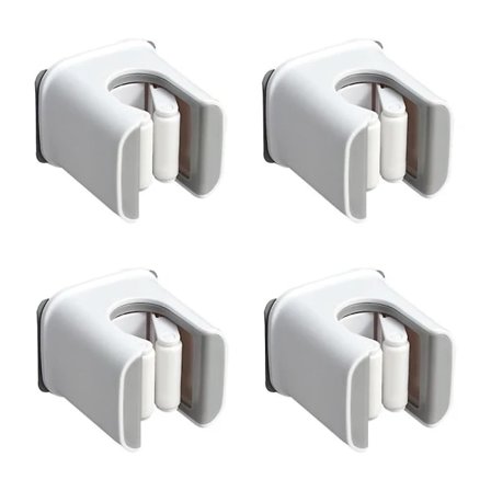Kvast- och mopphållare Multi-Use Gripper Kvasthållare Väggmonterad Självhäftande Ingen borrning Ask Aska
