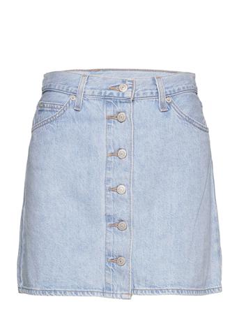 Buttonfront Skirt Z2035 Light Kort Kjol Blå LEVI ́S Women