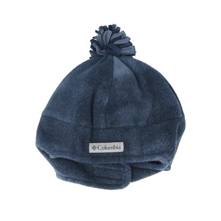 Columbia - Blu earflap Beanie - Kids Frosty Trail Ii Earflap Collegiate Navy Pom @ Hatstore